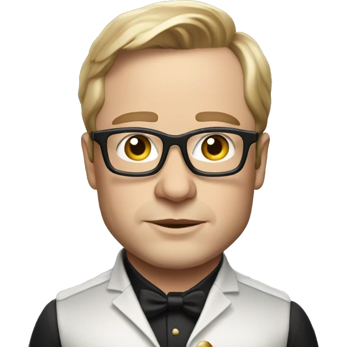 elton musk with classy, rich clothes emoji