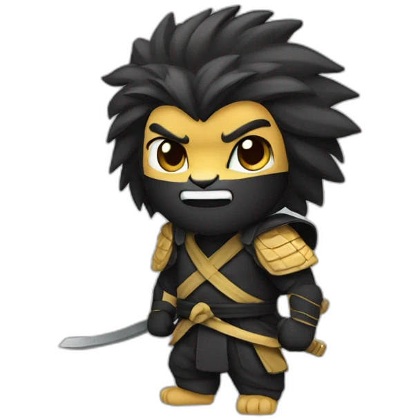 A ninja lion emoji