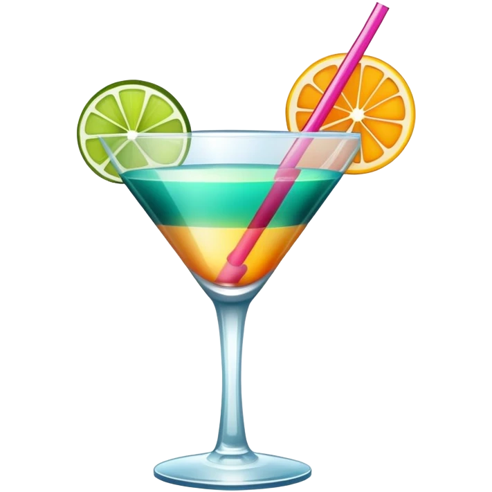 A cocktail  emoji