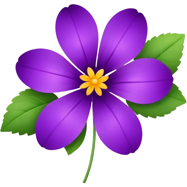 Flower violet emoji