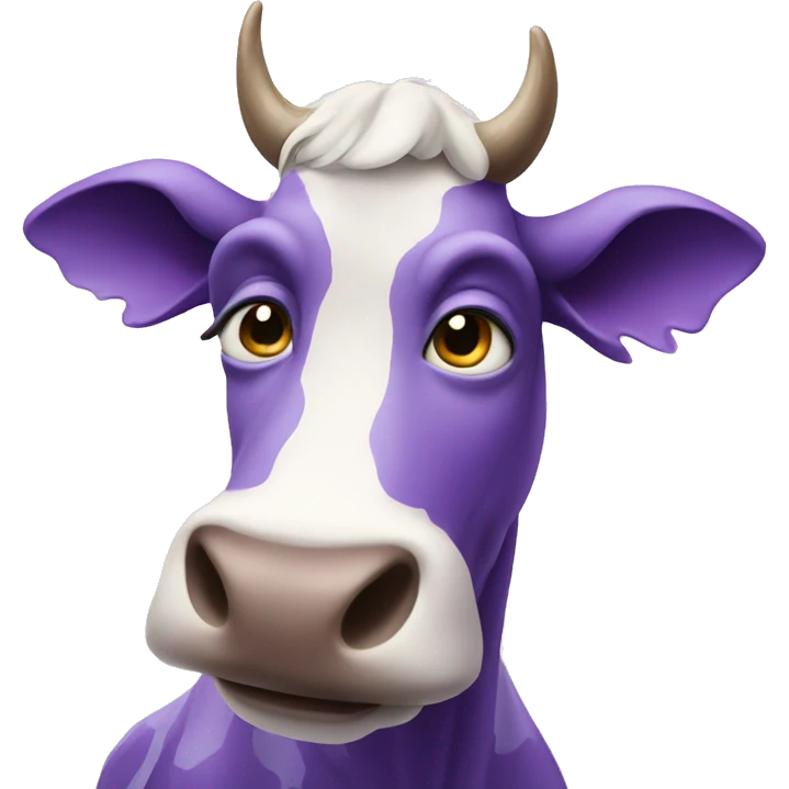 Purple cow ghodt emoji
