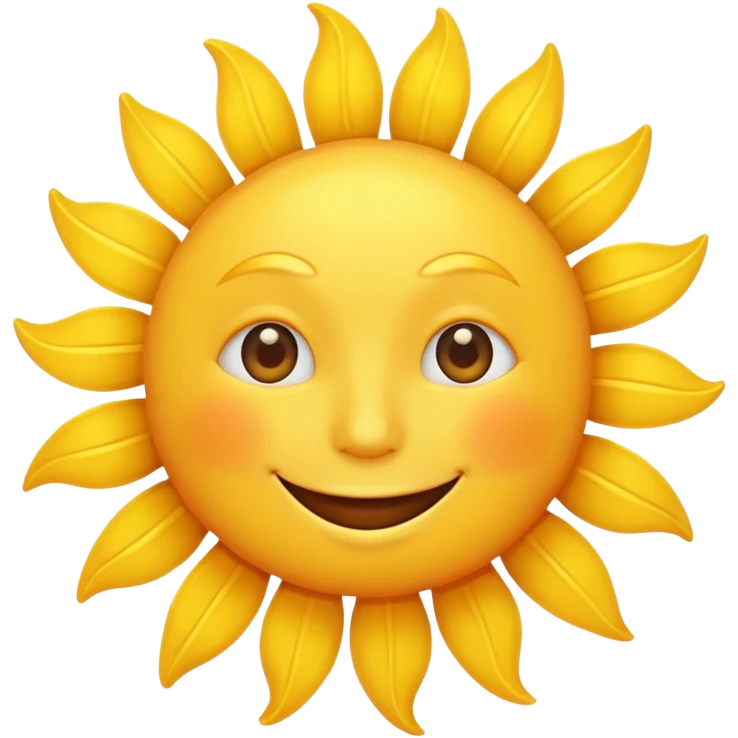 smiling sun emoji emoji