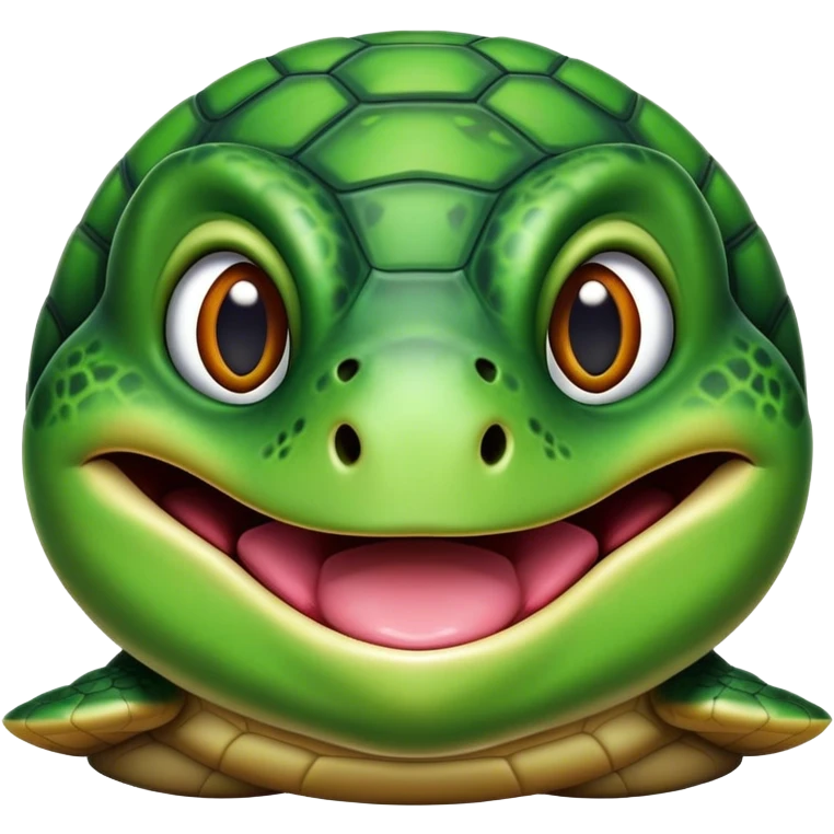 Turtle sticking out its tongue emoji