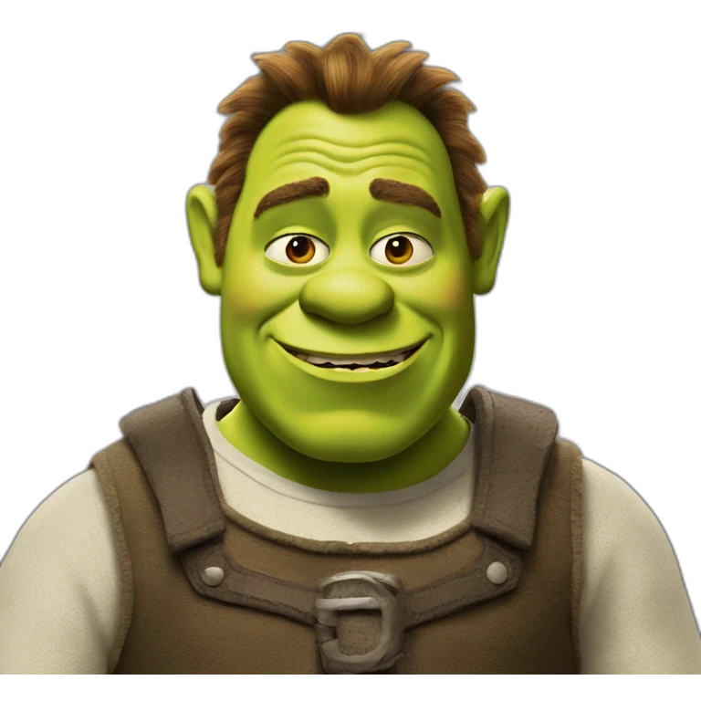 shrek as rick astleu emoji