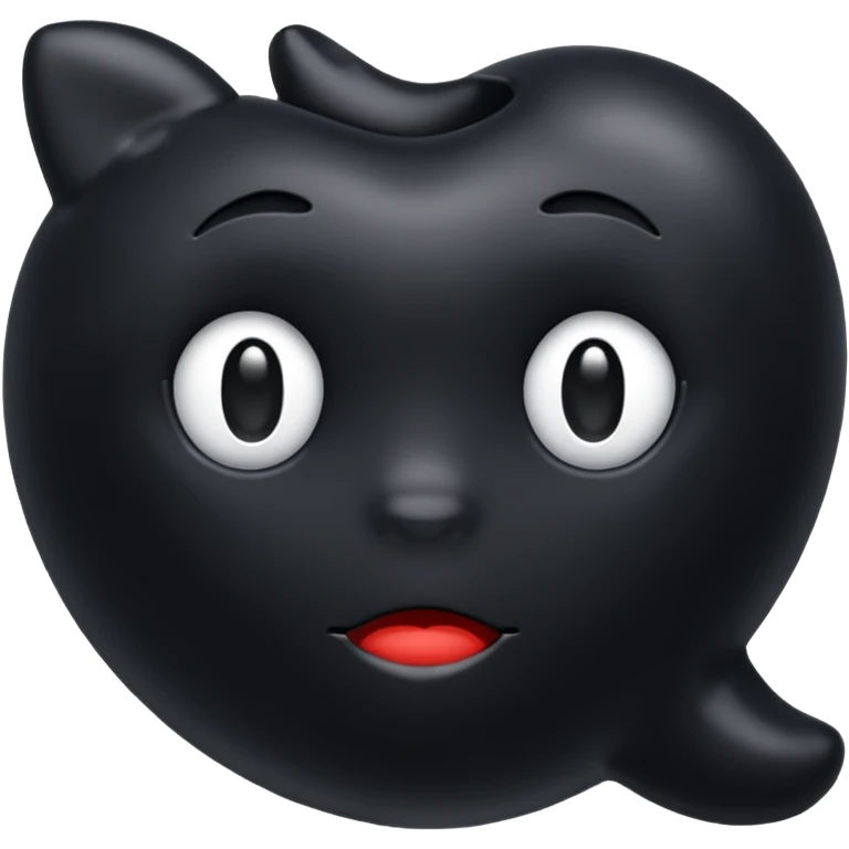 black color emoji
