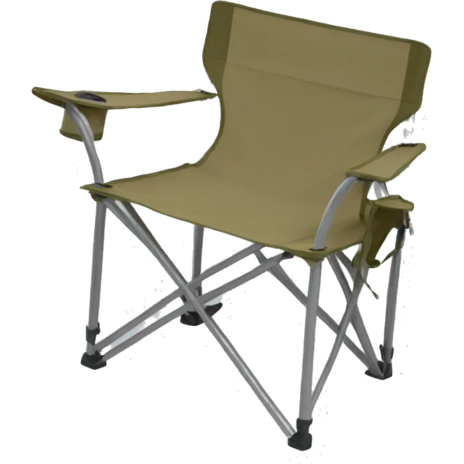Khaki colored camping chair emoji