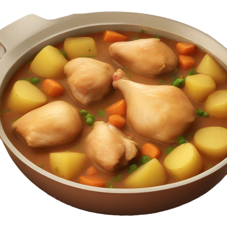 chicken chunk stew with potatoes emoji