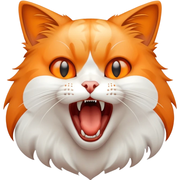Cat screaming emoji