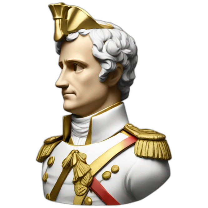 Laurel wreath napoleon golden statue emoji