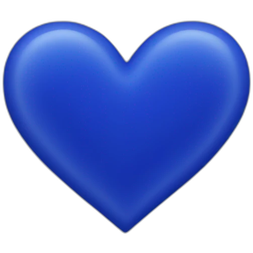 Indigo colors heart emoji