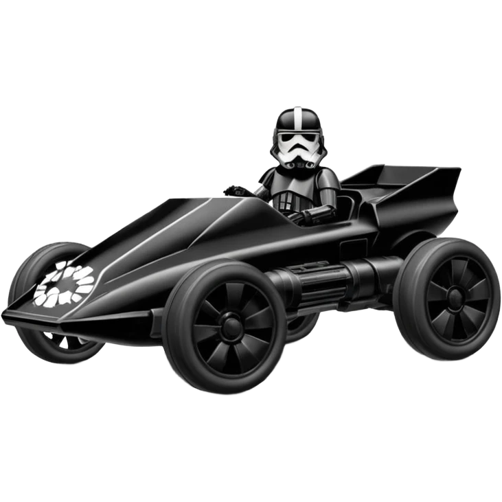 Hot wheels Star Wars racer verse death trooper. 1car emoji