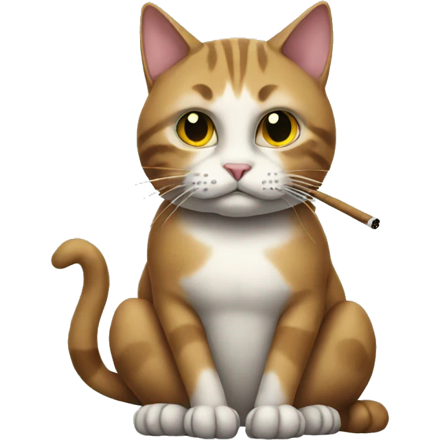 Smoking cat emoji