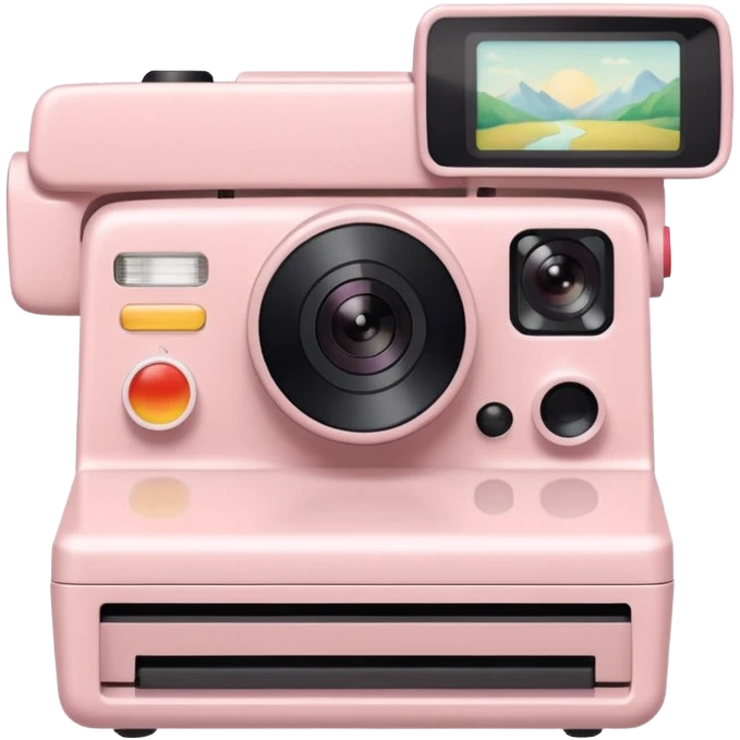 Photos taken with a Polaroid camera have gentle pastel tones. emoji