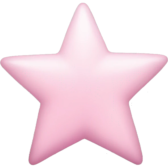 Light pink star emoji