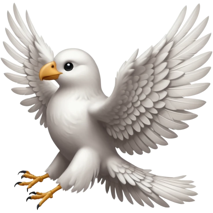 Only single Wings of right side emoji