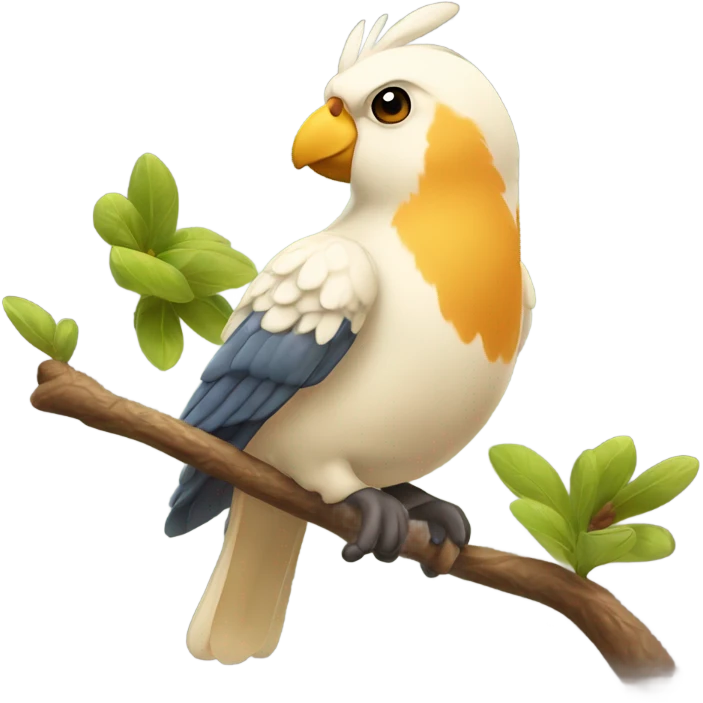 Almendra y un pájaro cuco emoji