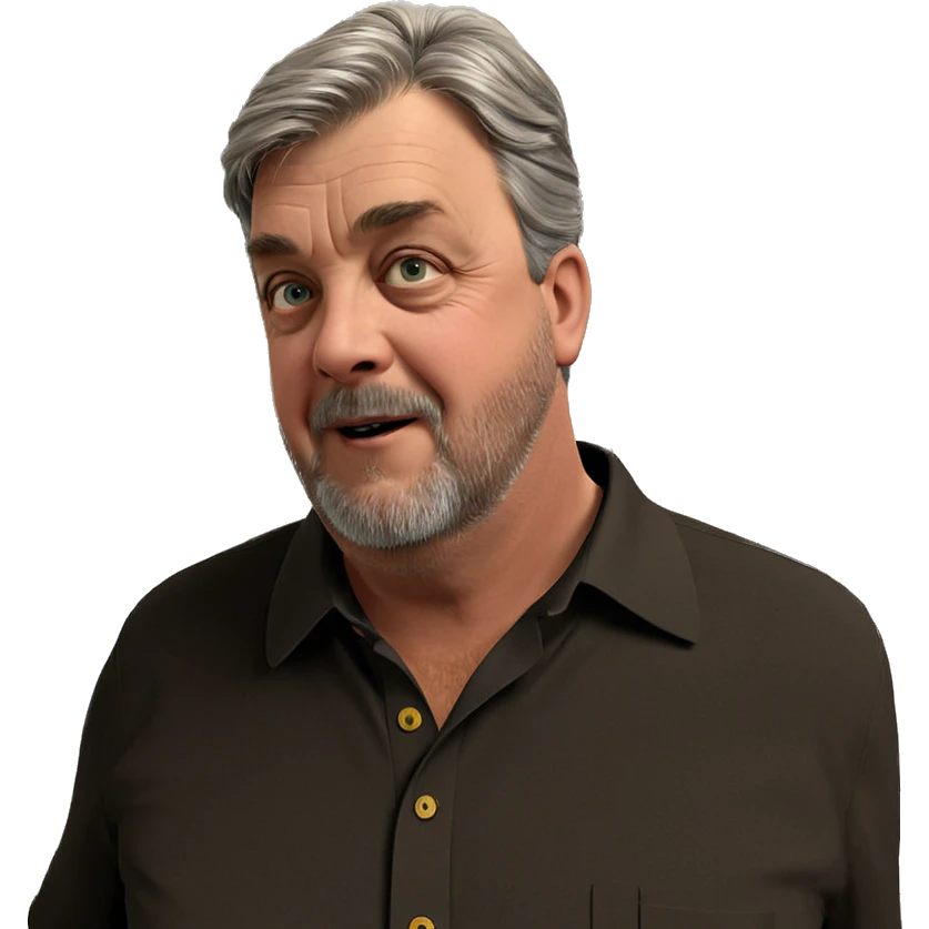 old man in collared shirt emoji