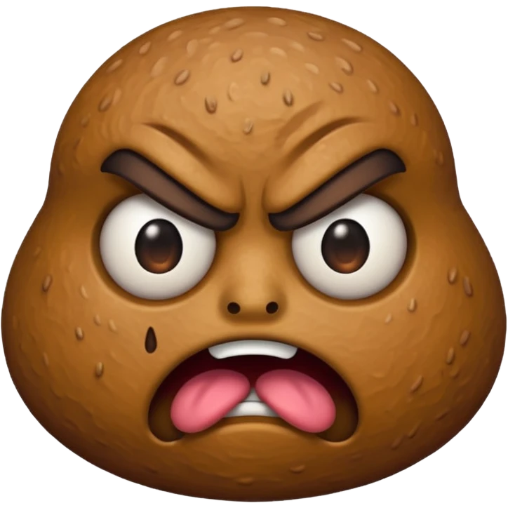 Mad poop emoji emoji