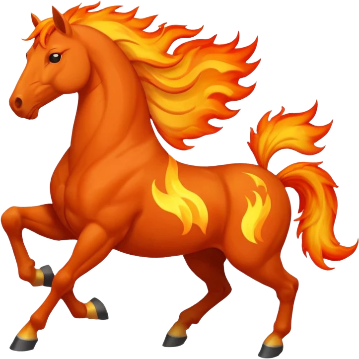 Fire horse emoji