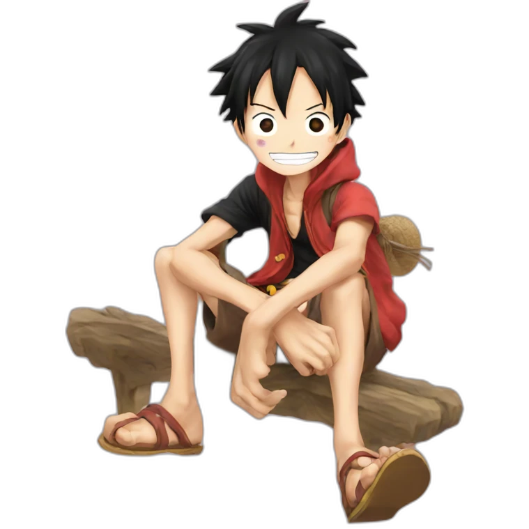 Luffy love emoji