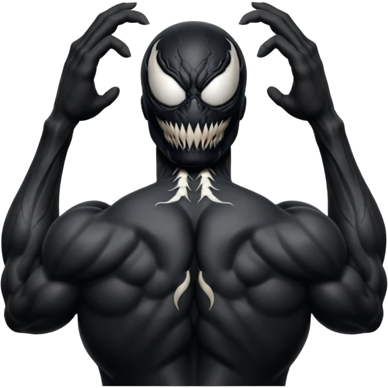 back of Venom's head with visible neck and shoulders emoji
