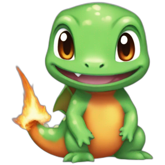 Charmander cross with bulbasaur emoji