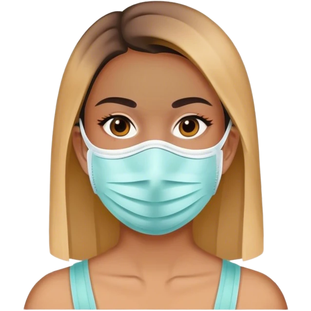Woman with face mask  emoji