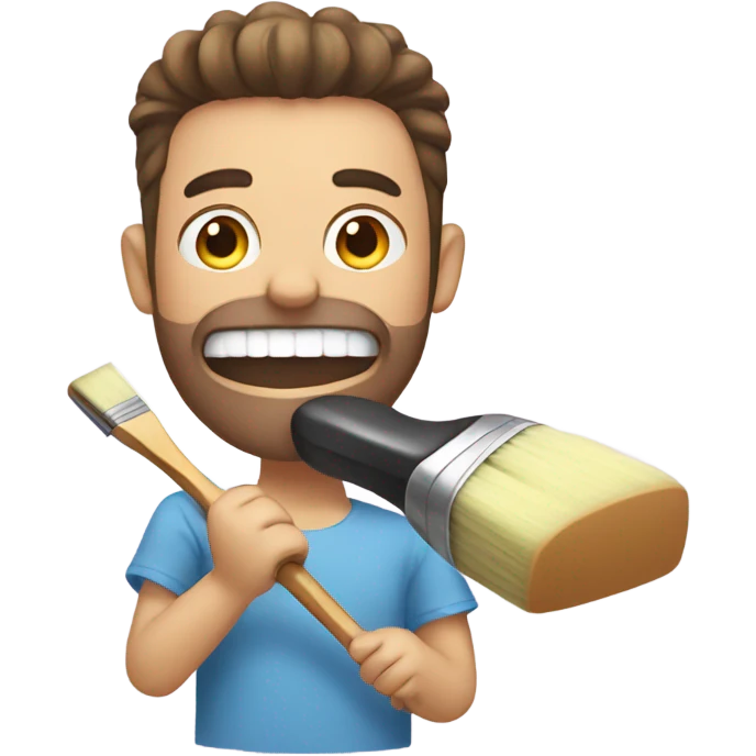 Brushing  emoji