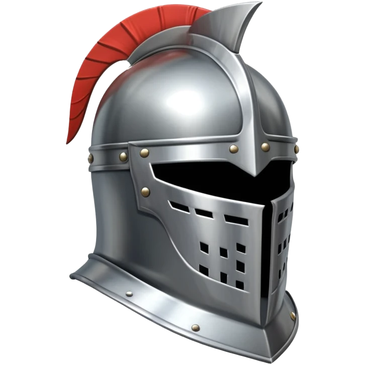 medieval knight helmet with visor emoji