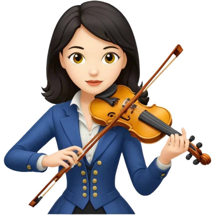 yellow-colored violinist woman  emoji