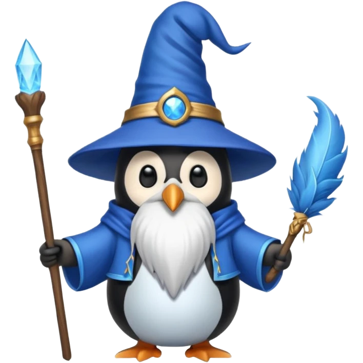 Penguin Wizard emoji