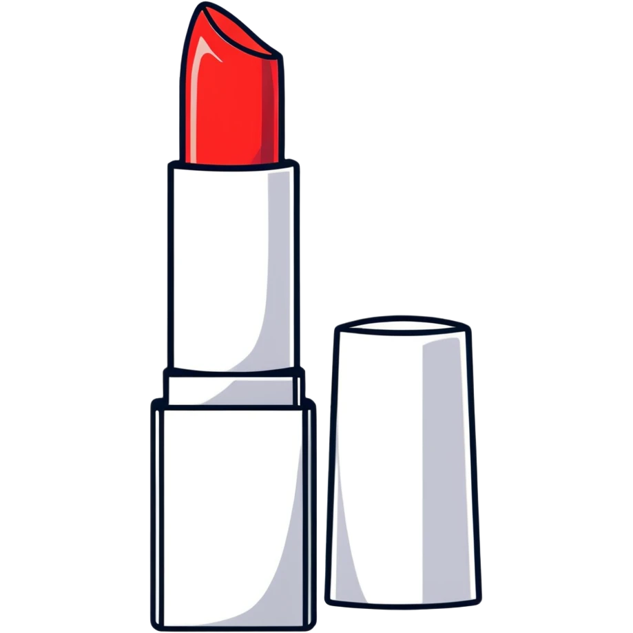 Bubble gum pink color, realistic lipstick emoji