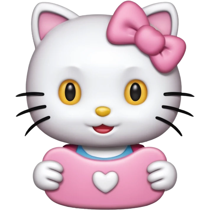 Hello Kitty. Avec ses ami emoji