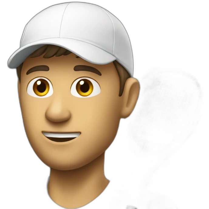 Tennismen White emoji