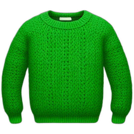 green knit sweater emoji
