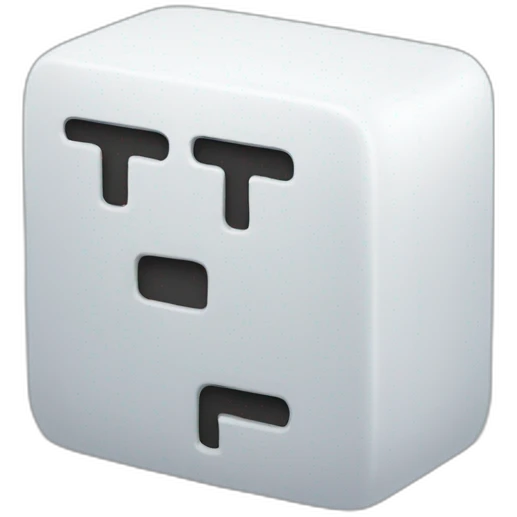 letters T, E and F all connected emoji