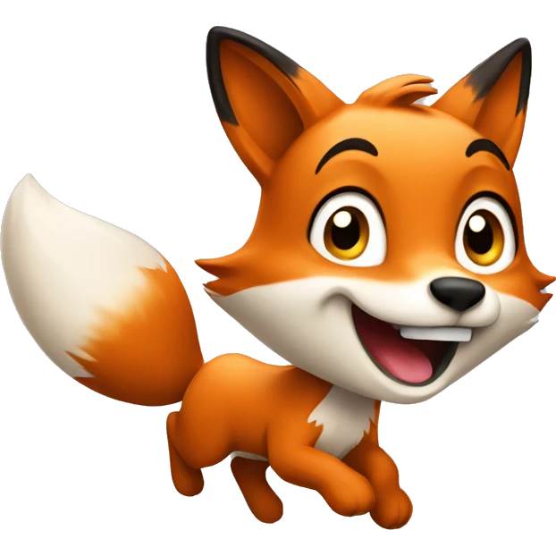 excited fox emoji