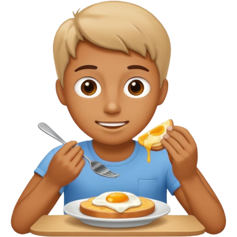 someone eating breakfast emoji