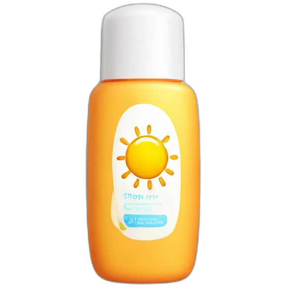 Sunscreen bottle emoji