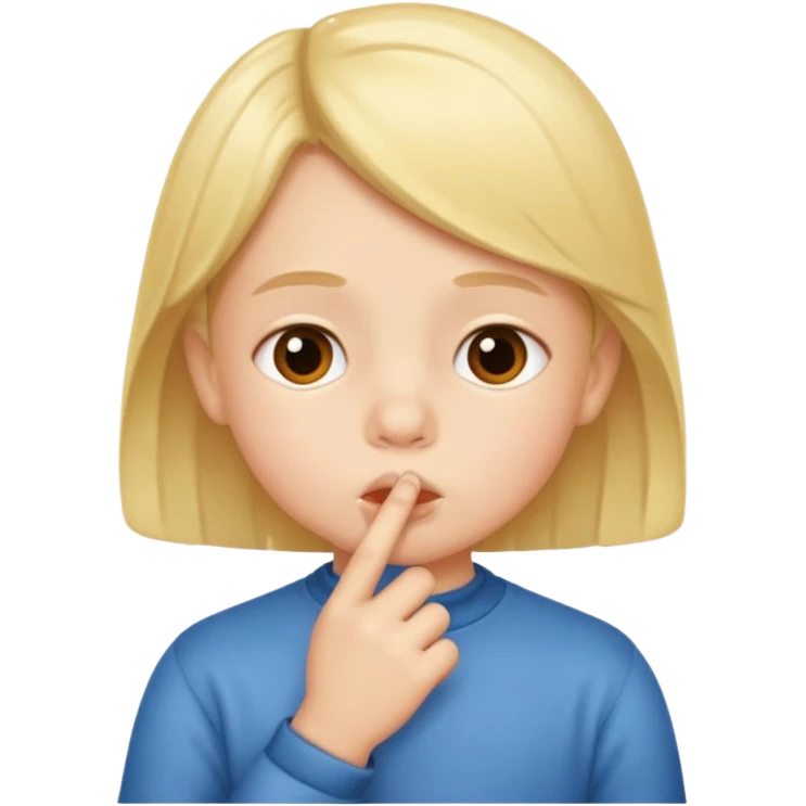 Niño shh emoji