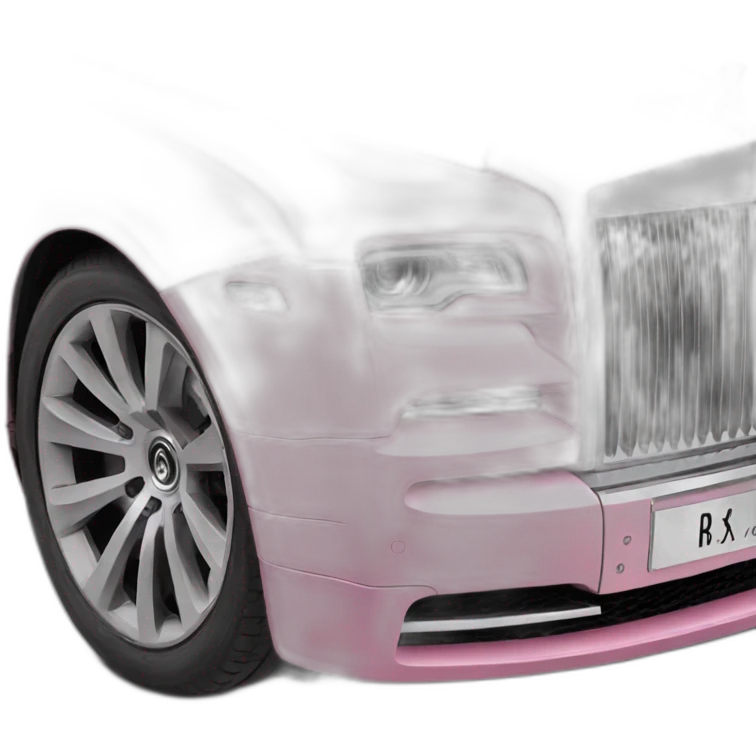 Rolls Royce pink emoji