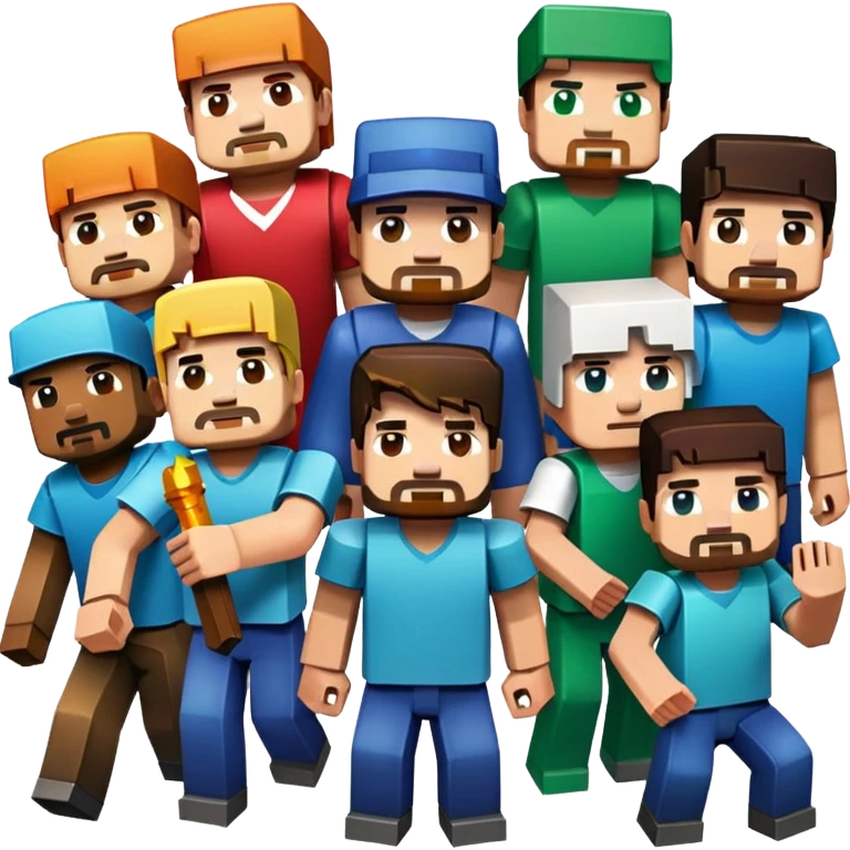 Can you make me a emoji with all the buttons of Minecraft android emoji