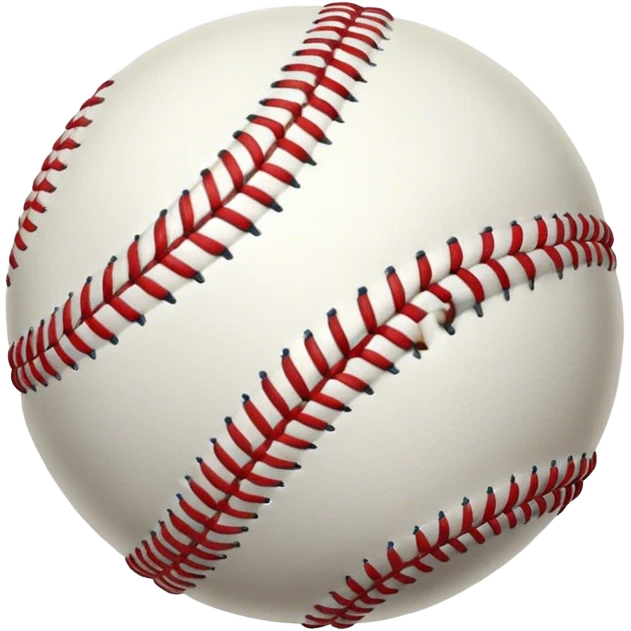 Cinematic Realistic image of a classic baseball, rendered with detailed stitching and textured leather, set against a nostalgic ballpark backdrop with soft, golden lighting that evokes Americana emoji