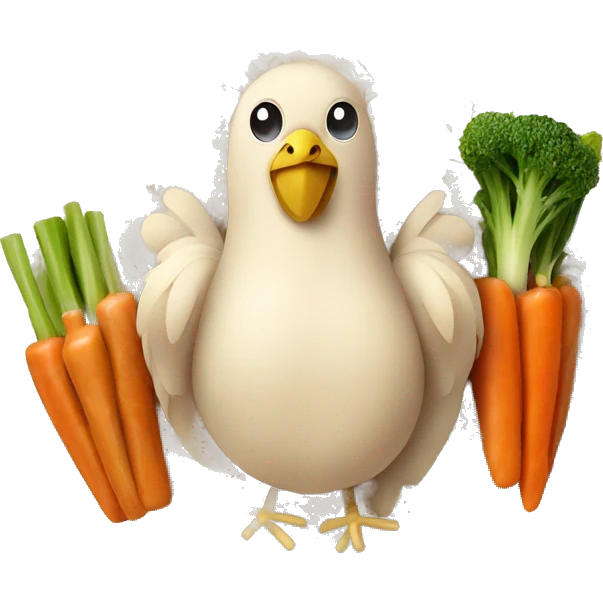 chicken and veggies with rice emoji