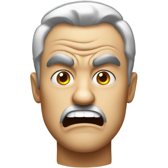 Mad face emoji