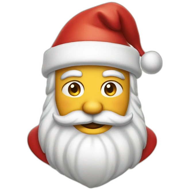 smirking santa emoji