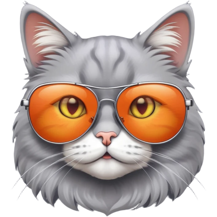 Cat wearing sunglasses emoji