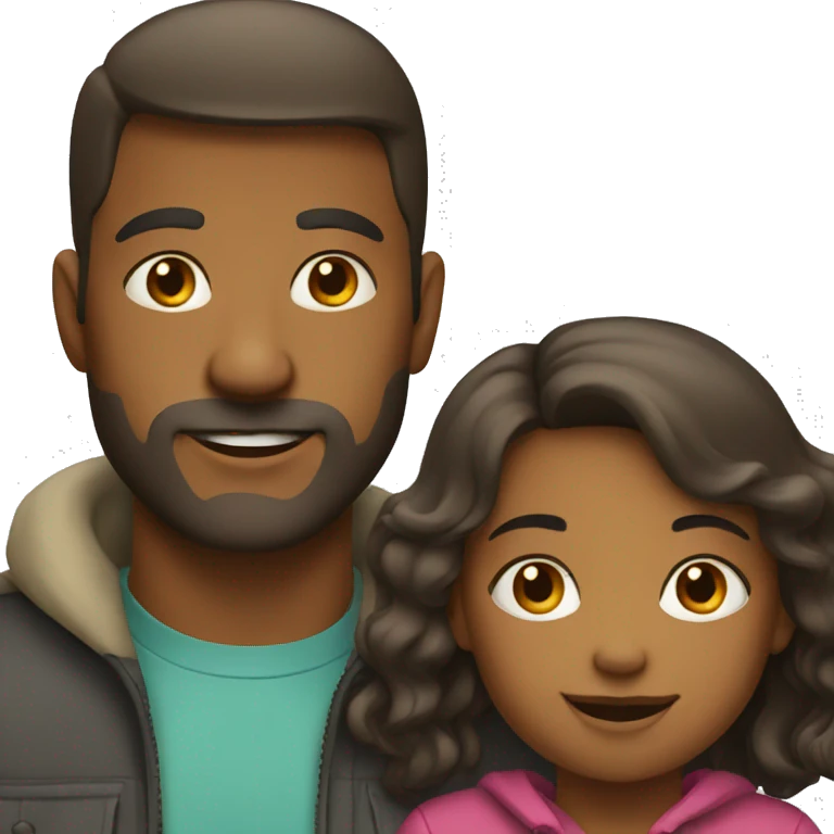Dad with daughter emoji