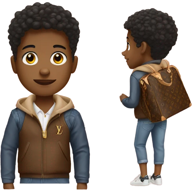 boy with louis vuitton pull emoji