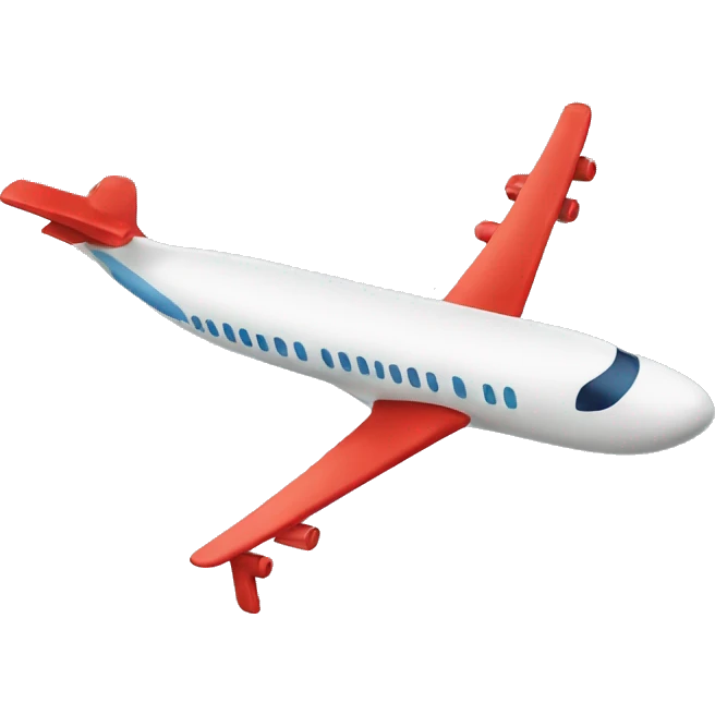 Airplane wearing a hat emoji